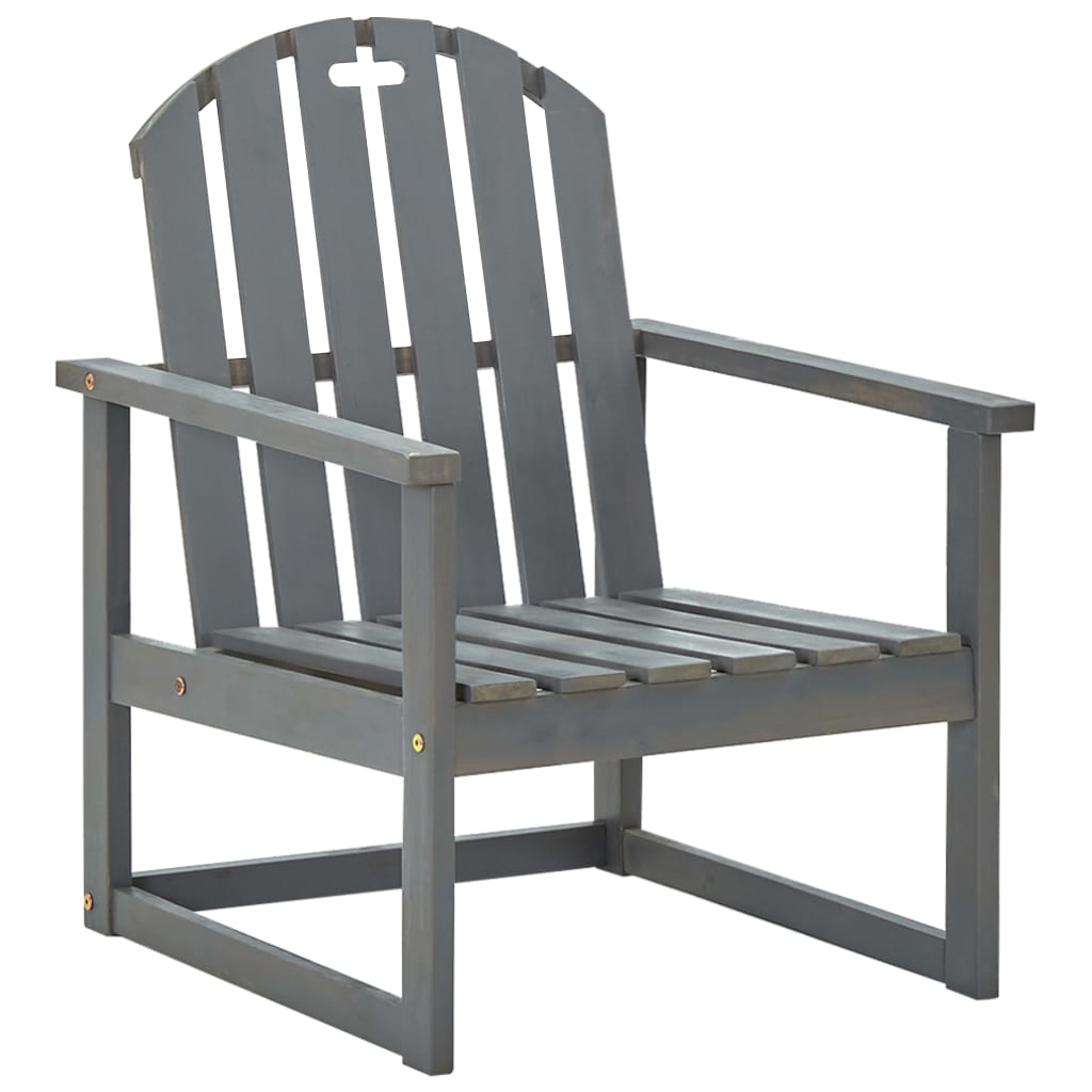 Tuinstoelen 2 st massief acaciahout grijs is nu te koop bij PeponiXL, paradijselijk wonen!