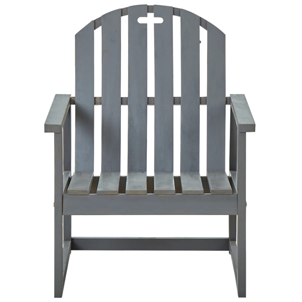 Tuinstoelen 2 st massief acaciahout grijs is nu te koop bij PeponiXL, paradijselijk wonen!