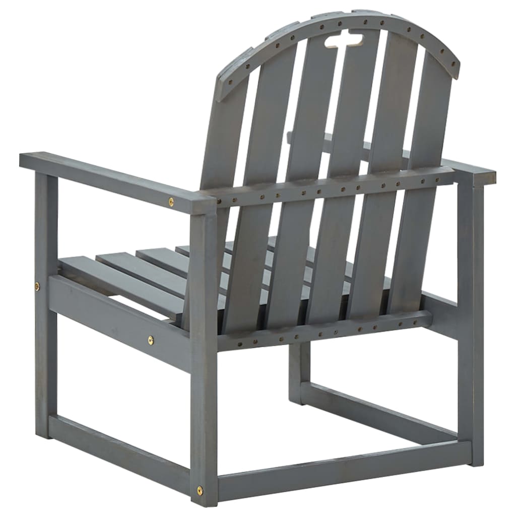 Tuinstoelen 2 st massief acaciahout grijs is nu te koop bij PeponiXL, paradijselijk wonen!