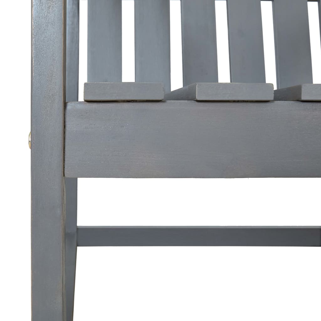 Tuinstoelen 2 st massief acaciahout grijs is nu te koop bij PeponiXL, paradijselijk wonen!