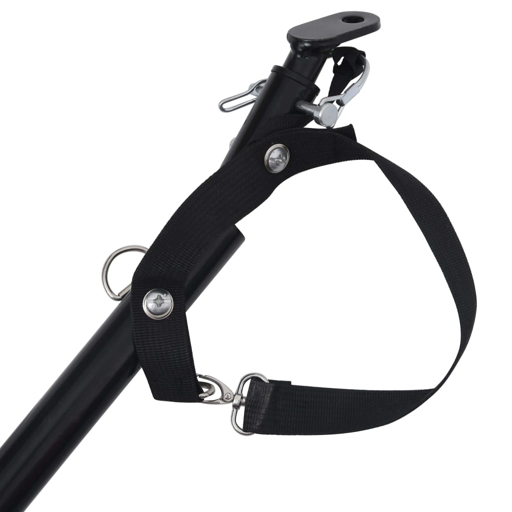 Hondenfietstrailer rood en zwart is nu te koop bij PeponiXL, paradijselijk wonen!