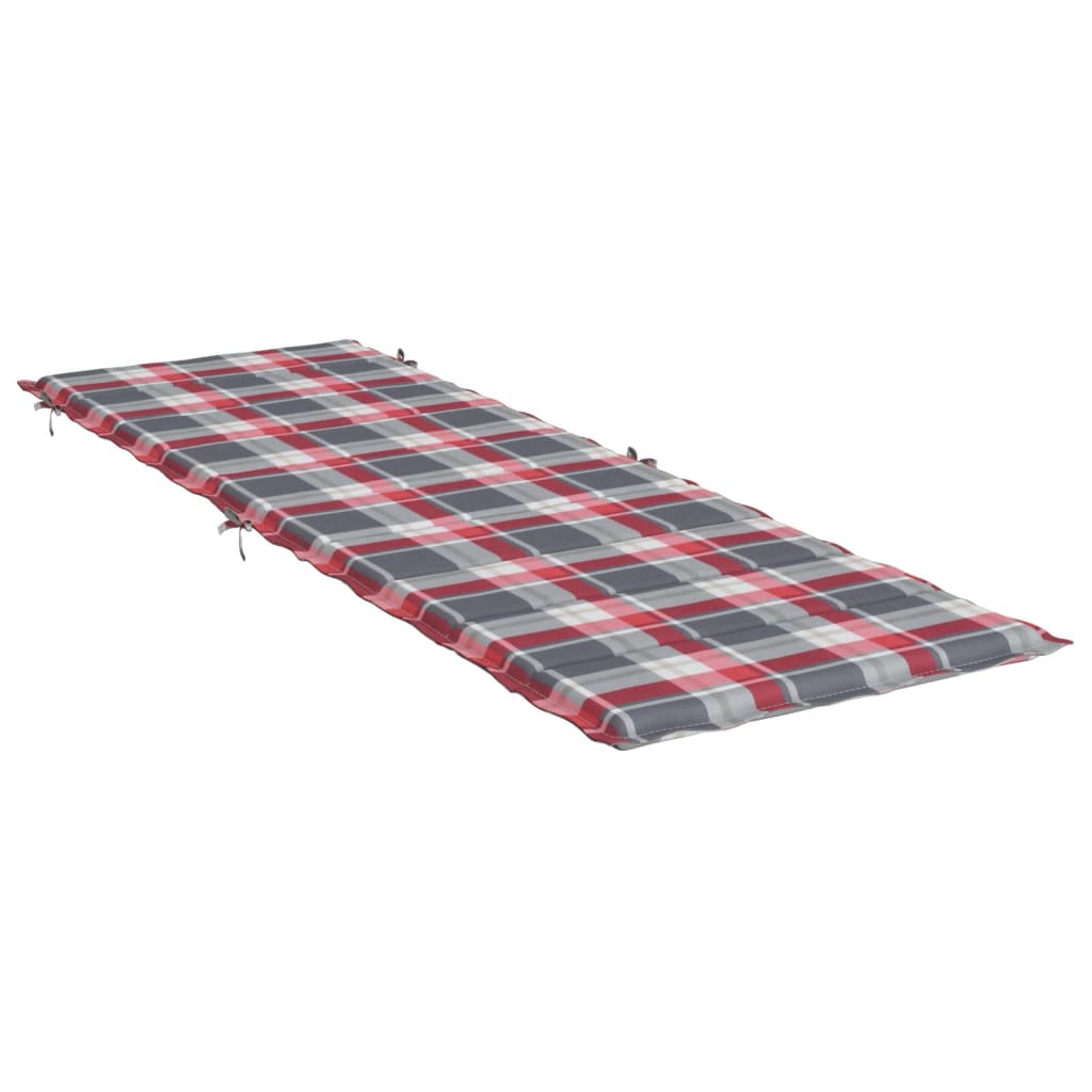 Ligbedkussen 186x58x4 cm oxford stof ruitpatroon rood is nu te koop bij PeponiXL, paradijselijk wonen!