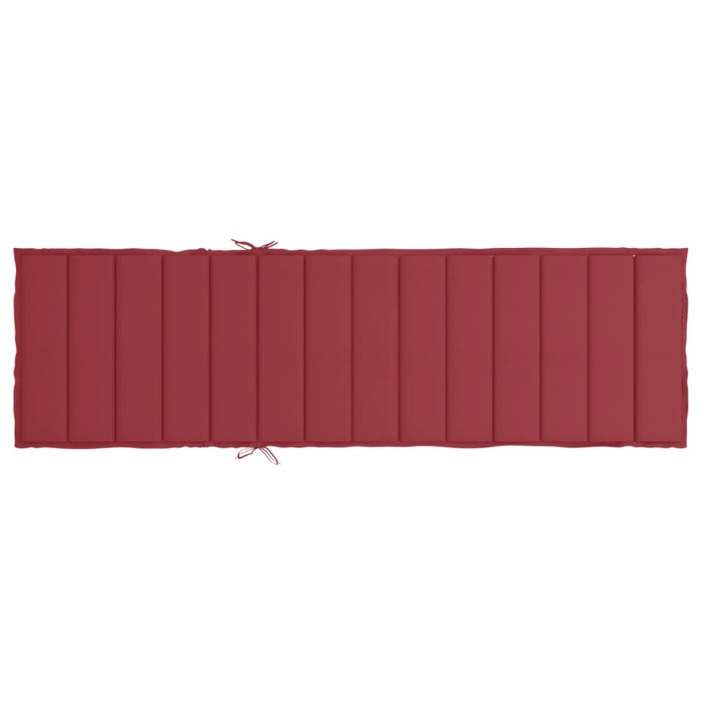 Ligbedkussen 200x50x3 cm oxford stof wijnrood is nu te koop bij PeponiXL, paradijselijk wonen!