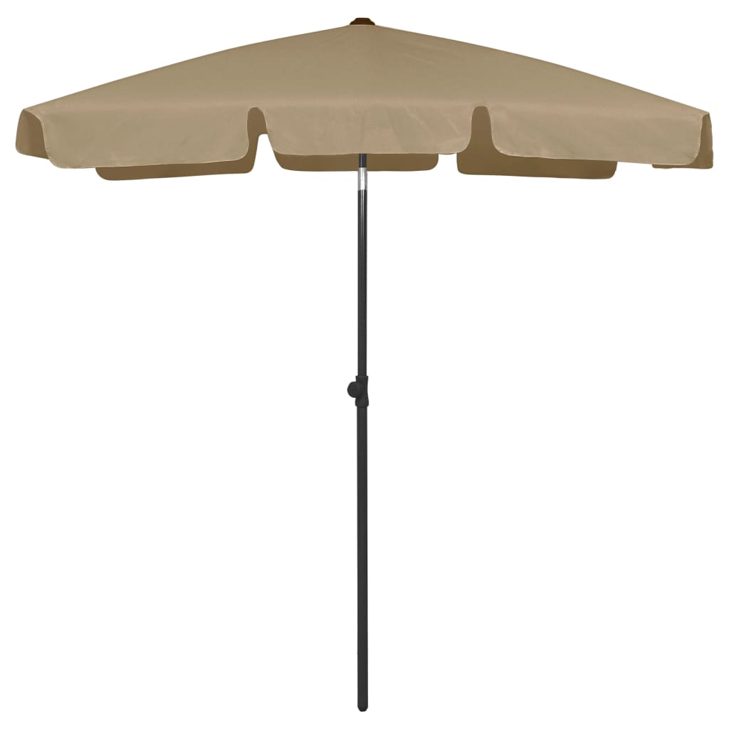 Strandparasol 180x120 cm taupe is nu te koop bij PeponiXL, paradijselijk wonen!