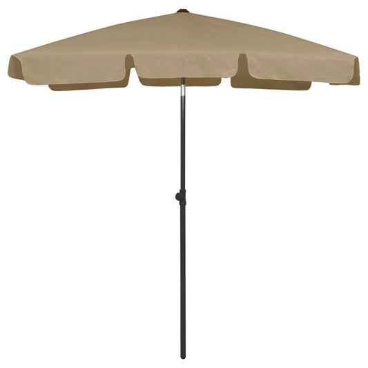 Strandparasol 180x120 cm taupe is nu te koop bij PeponiXL, paradijselijk wonen!