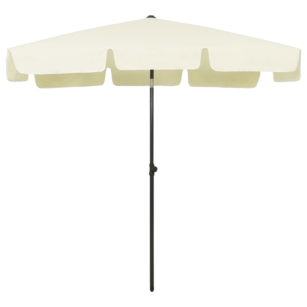 Strandparasol 200x125 cm zandgeel is nu te koop bij PeponiXL, paradijselijk wonen!