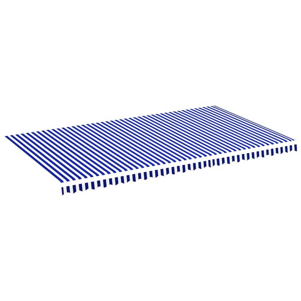 Vervangingsdoek voor luifel 6x3,5 m blauw en wit is nu te koop bij PeponiXL, paradijselijk wonen!