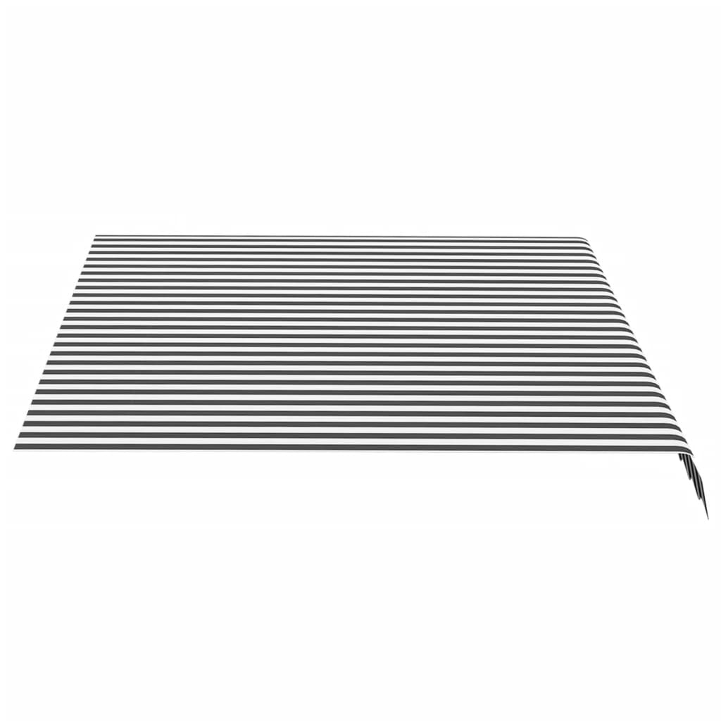 Vervangingsdoek voor luifel 3,5x2,5 m antracietkleurig en wit is nu te koop bij PeponiXL, paradijselijk wonen!