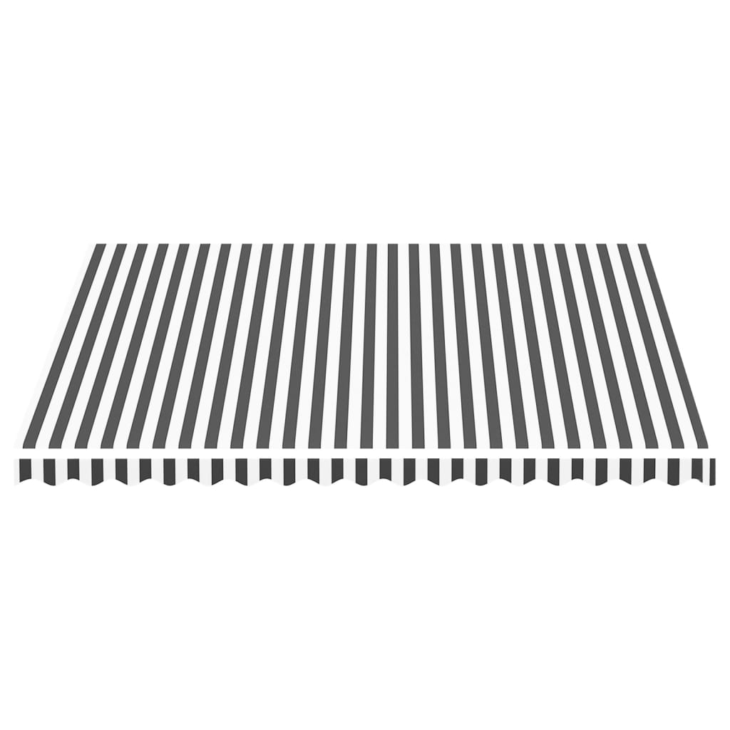 Vervangingsdoek voor luifel 4x3,5 m antracietkleurig en wit is nu te koop bij PeponiXL, paradijselijk wonen!