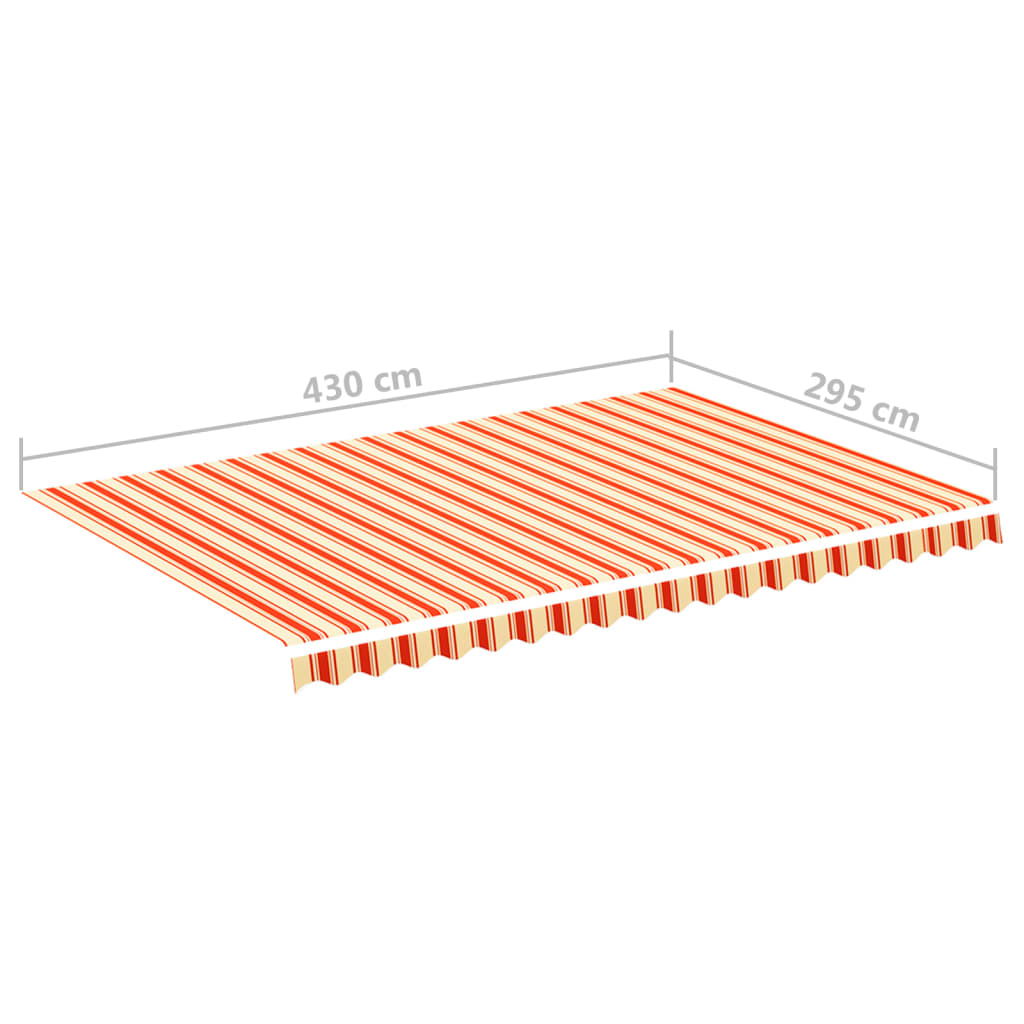 Vervangingsdoek voor luifel 4,5x3 m geel en oranje is nu te koop bij PeponiXL, paradijselijk wonen!