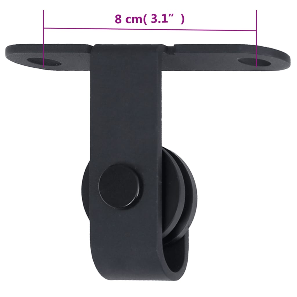 Ophangset voor minischuifdeur 183 cm koolstofstaal is nu te koop bij PeponiXL, paradijselijk wonen!