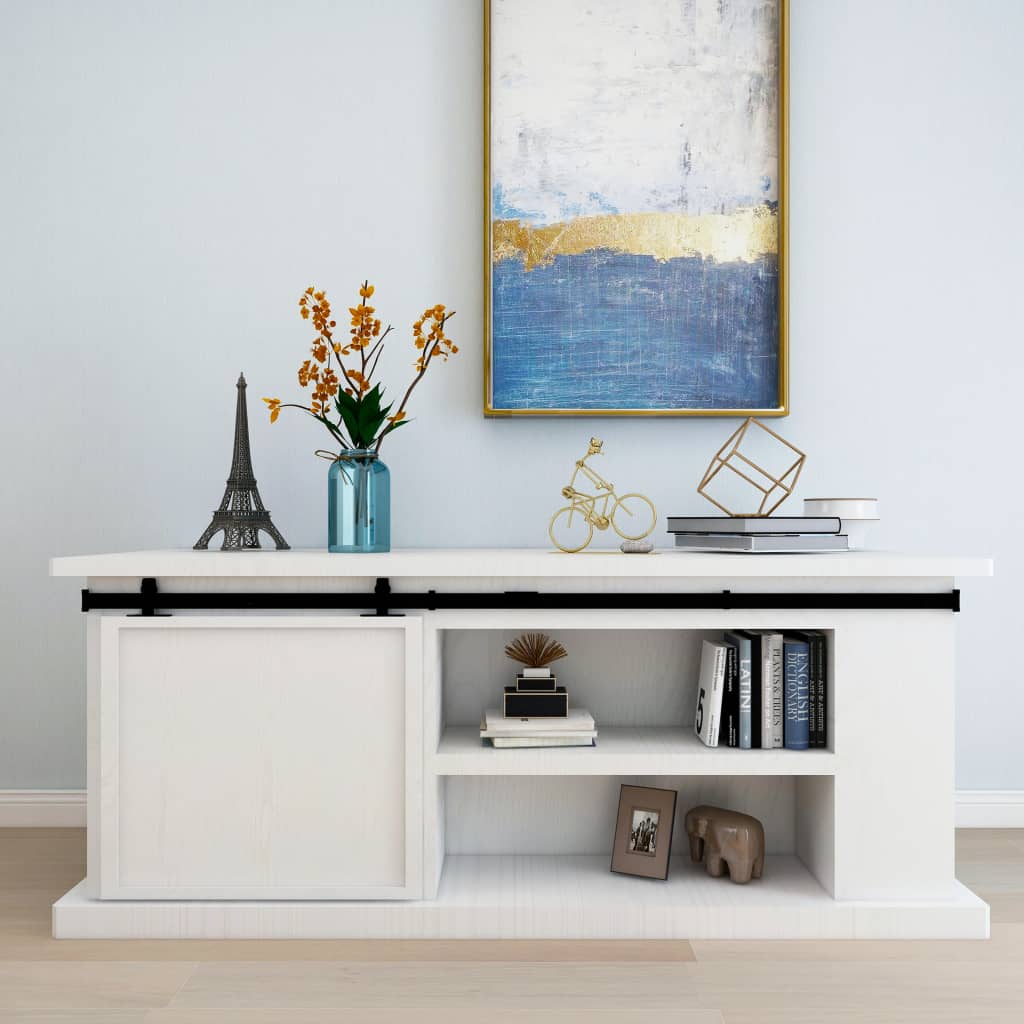 Ophangset voor minischuifdeur 183 cm koolstofstaal is nu te koop bij PeponiXL, paradijselijk wonen!