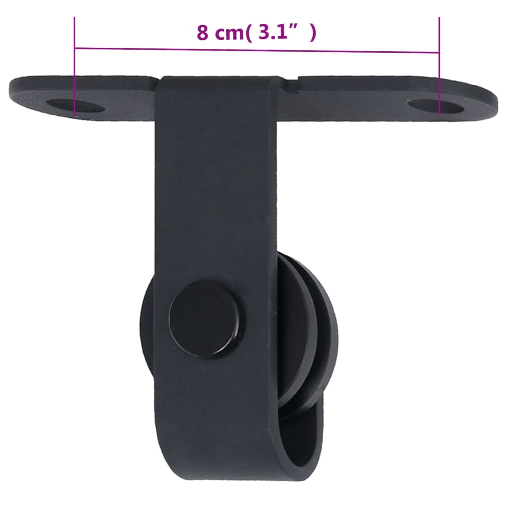 Ophangset voor minischuifdeur 200 cm koolstofstaal is nu te koop bij PeponiXL, paradijselijk wonen!