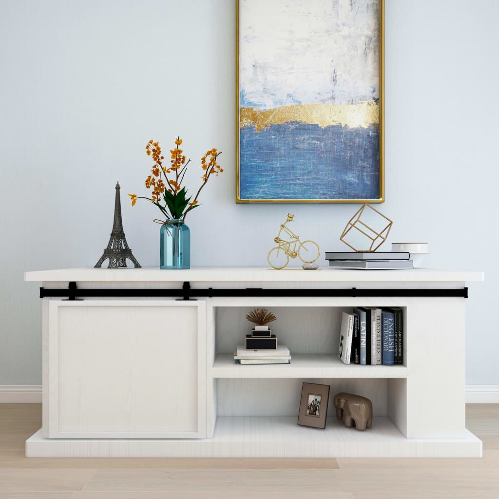 Ophangset voor minischuifdeur 200 cm koolstofstaal is nu te koop bij PeponiXL, paradijselijk wonen!