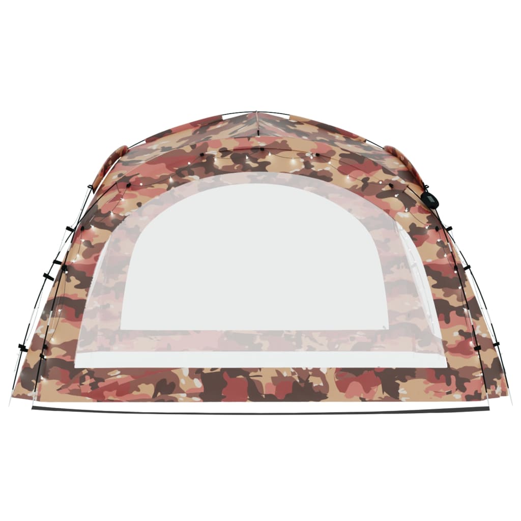 Partytent met LED en 4 zijwanden 3,6x3,6x2,3 m camouflage is nu te koop bij PeponiXL, paradijselijk wonen!