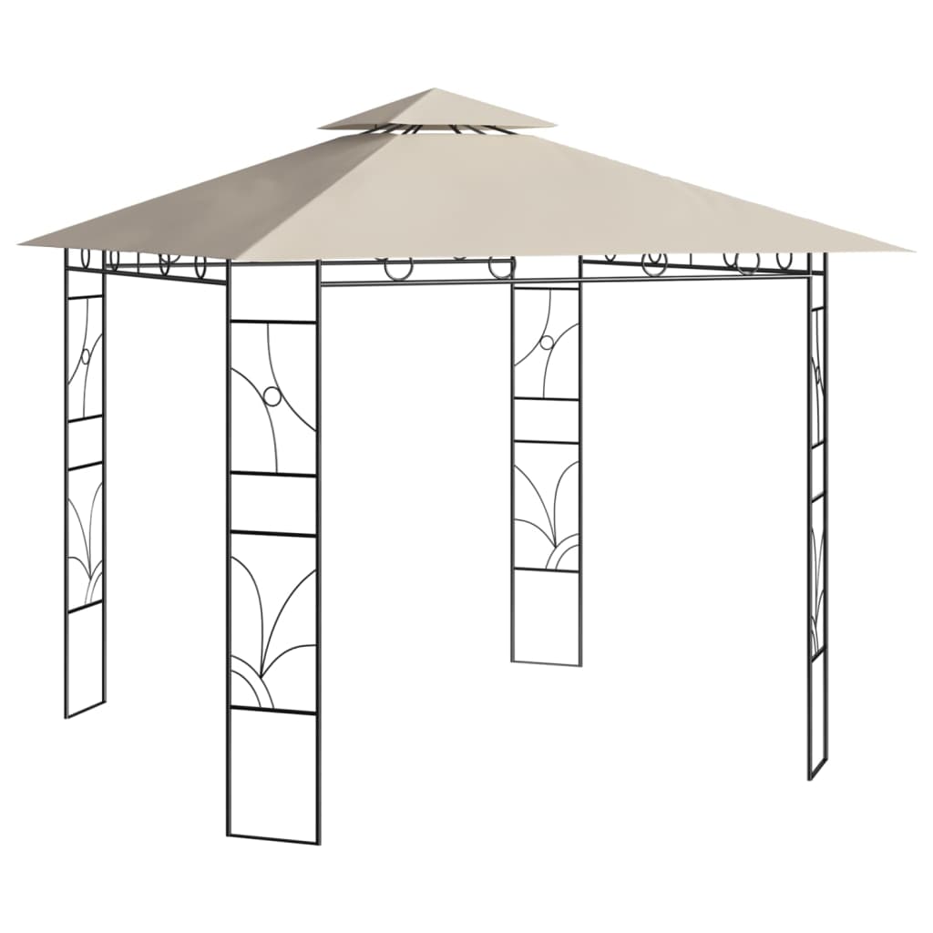 Prieel 160 g/m² 3x3x2,7 m crèmekleurig is nu te koop bij PeponiXL, paradijselijk wonen!
