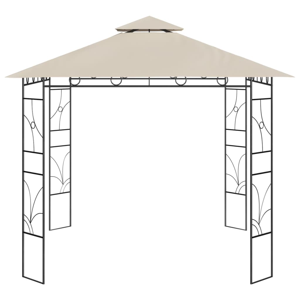 Prieel 160 g/m² 3x3x2,7 m crèmekleurig is nu te koop bij PeponiXL, paradijselijk wonen!