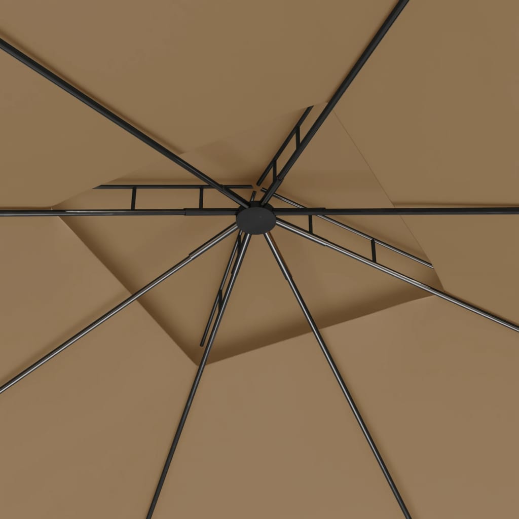 Prieel 160 g/m² 3x3x2,7 m taupe is nu te koop bij PeponiXL, paradijselijk wonen!