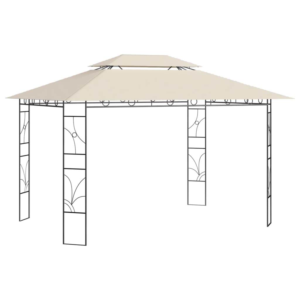 Prieel 160 g/m² 4x3x2,7 m crèmekleurig is nu te koop bij PeponiXL, paradijselijk wonen!