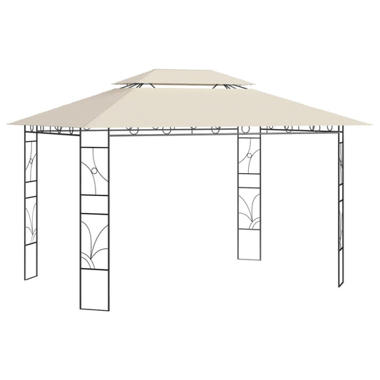 Prieel 160 g/m² 4x3x2,7 m crèmekleurig is nu te koop bij PeponiXL, paradijselijk wonen!