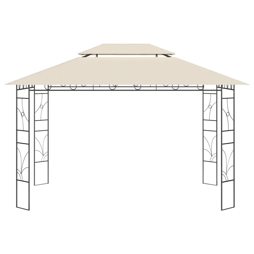 Prieel 160 g/m² 4x3x2,7 m crèmekleurig is nu te koop bij PeponiXL, paradijselijk wonen!