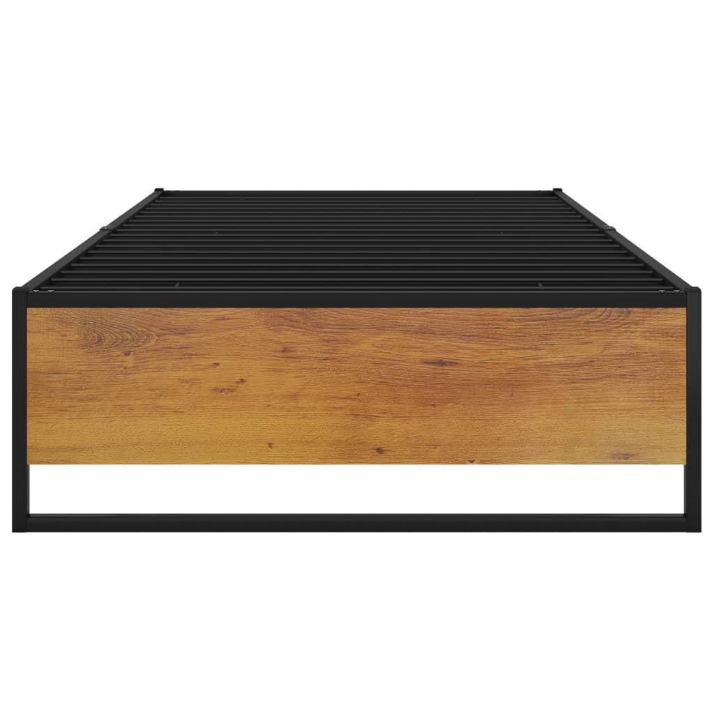 Bedframe metaal zwart 90x200 cm is nu te koop bij PeponiXL, paradijselijk wonen!