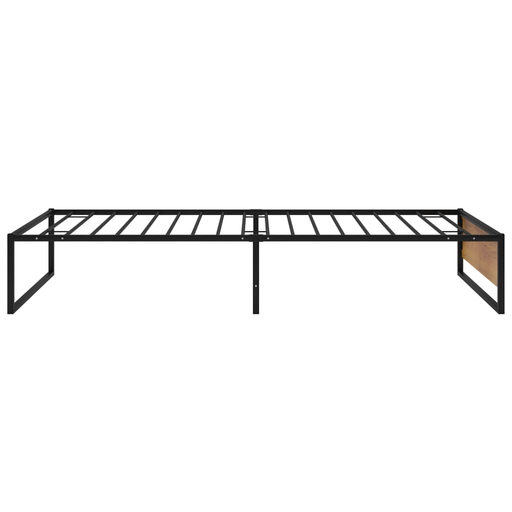 Bedframe metaal zwart 100x200 cm is nu te koop bij PeponiXL, paradijselijk wonen!