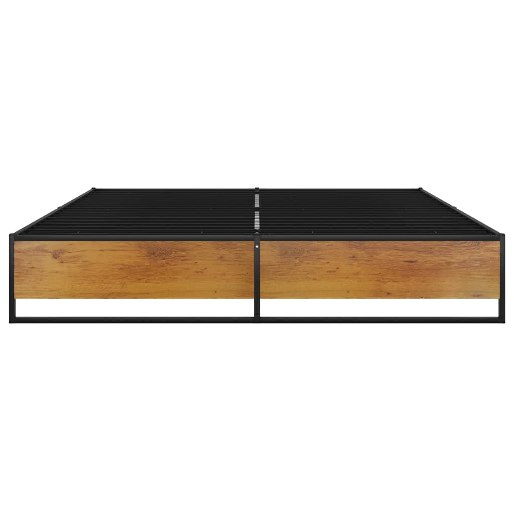 Bedframe metaal zwart 140x200 cm is nu te koop bij PeponiXL, paradijselijk wonen!