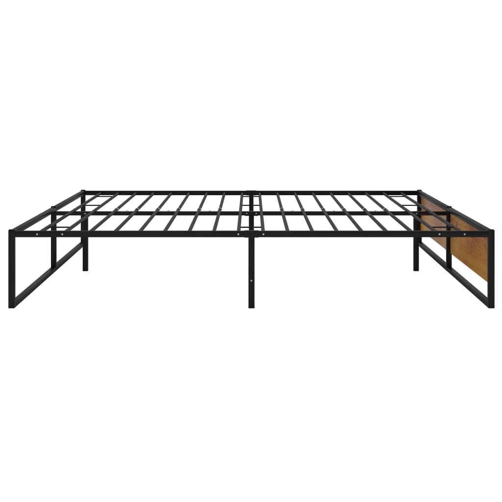 Bedframe metaal zwart 140x200 cm is nu te koop bij PeponiXL, paradijselijk wonen!