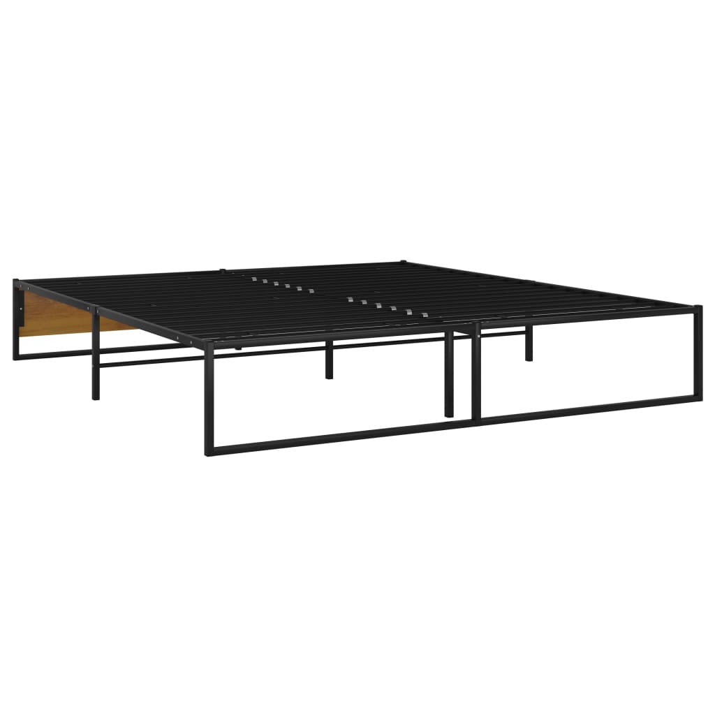 Bedframe metaal zwart 160x200 cm is nu te koop bij PeponiXL, paradijselijk wonen!