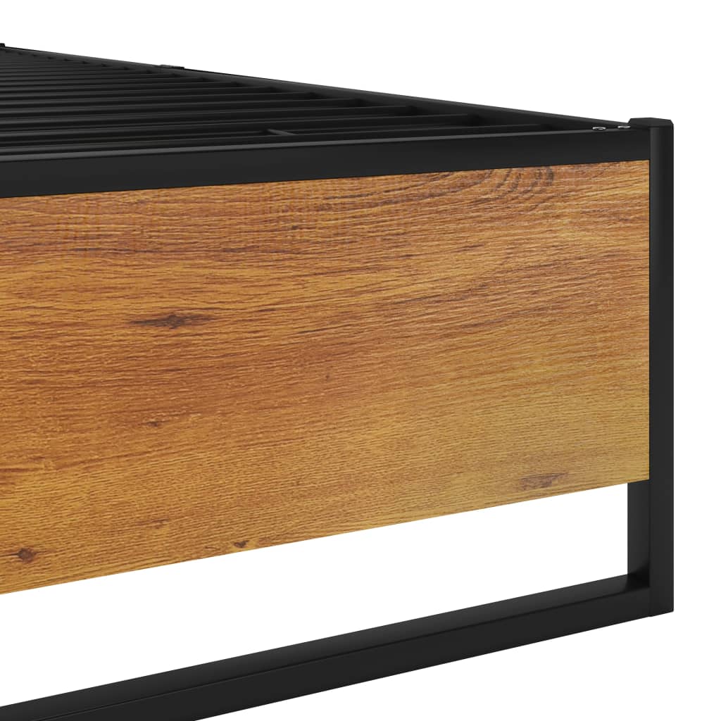 Bedframe metaal zwart 160x200 cm is nu te koop bij PeponiXL, paradijselijk wonen!