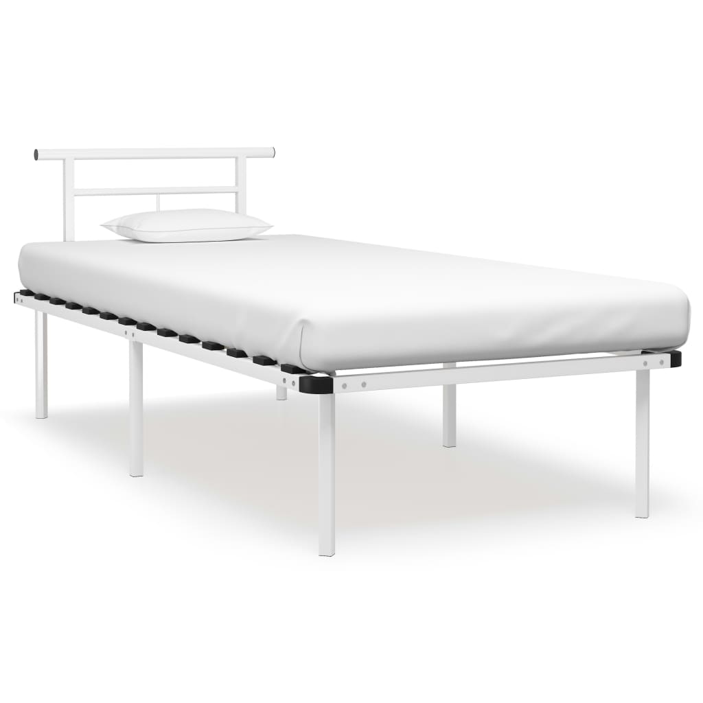 Bedframe metaal wit 90x200 cm is nu te koop bij PeponiXL, paradijselijk wonen!