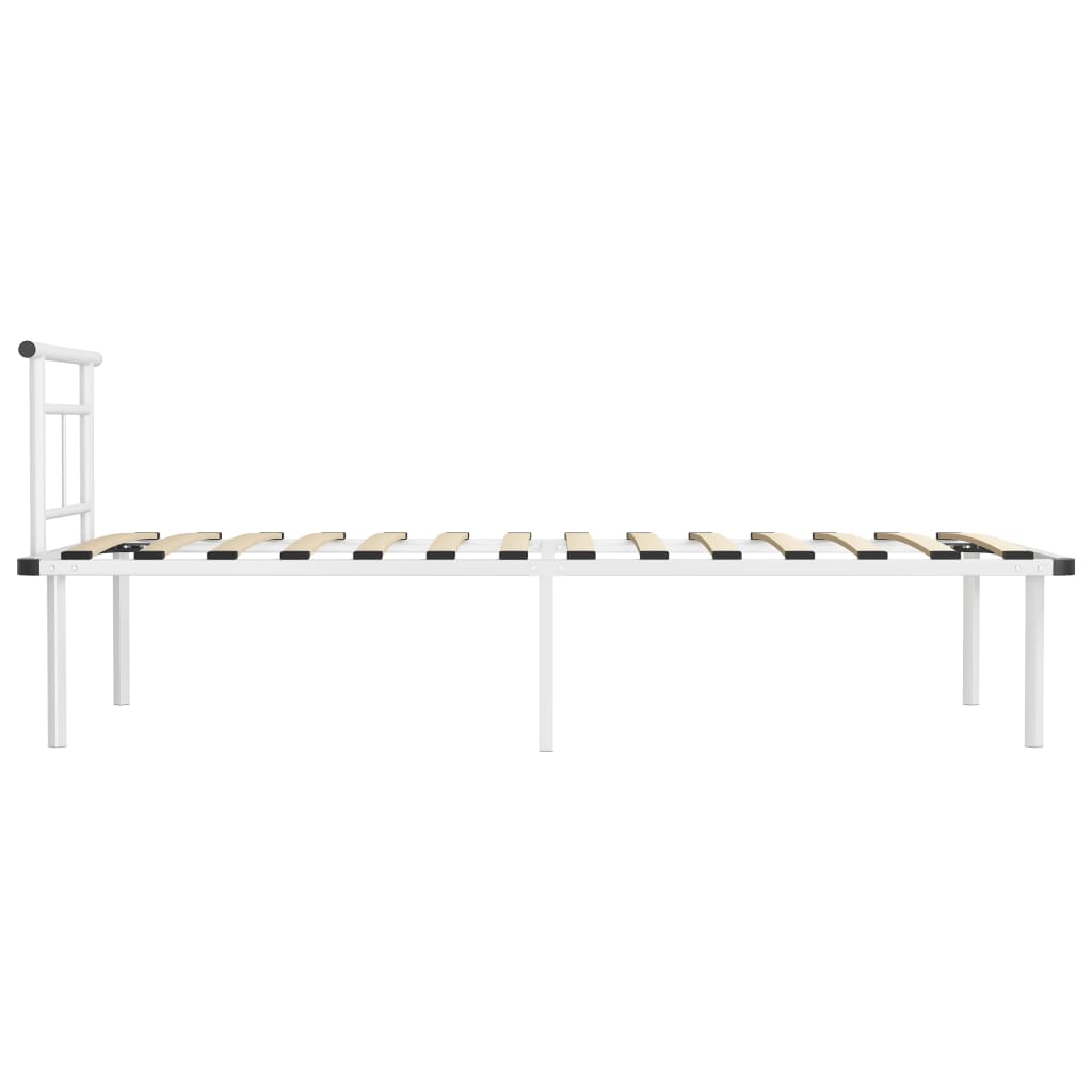 Bedframe metaal wit 90x200 cm is nu te koop bij PeponiXL, paradijselijk wonen!