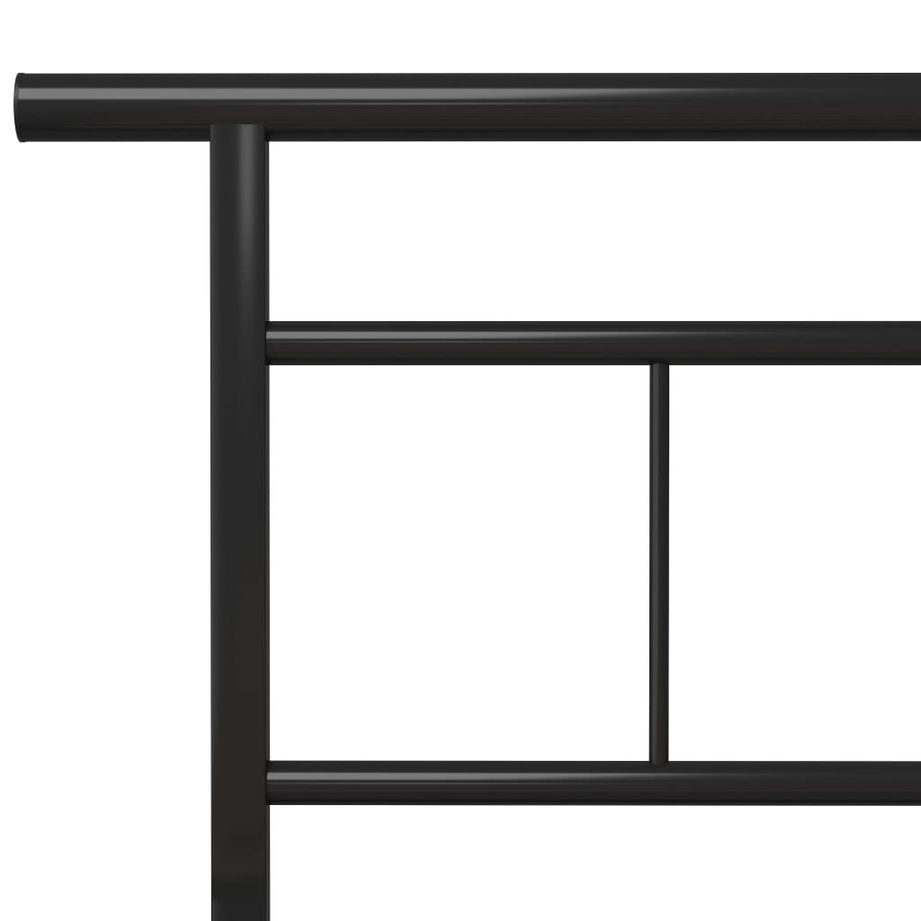 Bedframe metaal zwart 100x200 cm is nu te koop bij PeponiXL, paradijselijk wonen!