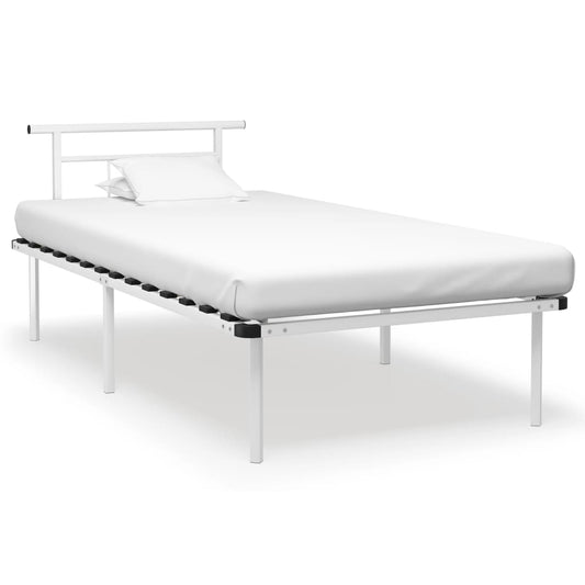 Bedframe metaal wit 100x200 cm is nu te koop bij PeponiXL, paradijselijk wonen!
