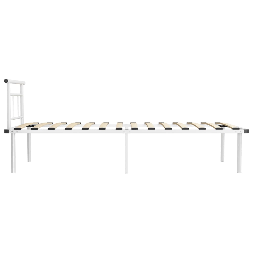 Bedframe metaal wit 100x200 cm is nu te koop bij PeponiXL, paradijselijk wonen!