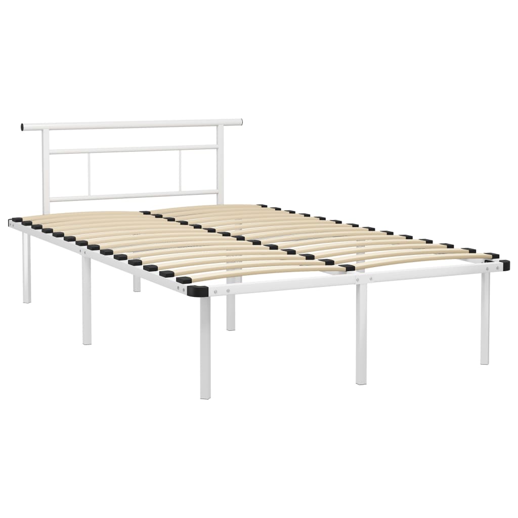 Bedframe metaal wit 120x200 cm is nu te koop bij PeponiXL, paradijselijk wonen!