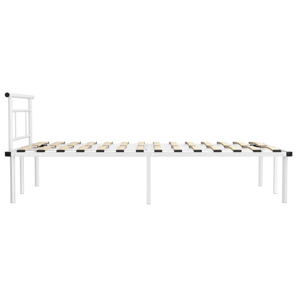 Bedframe metaal wit 120x200 cm is nu te koop bij PeponiXL, paradijselijk wonen!