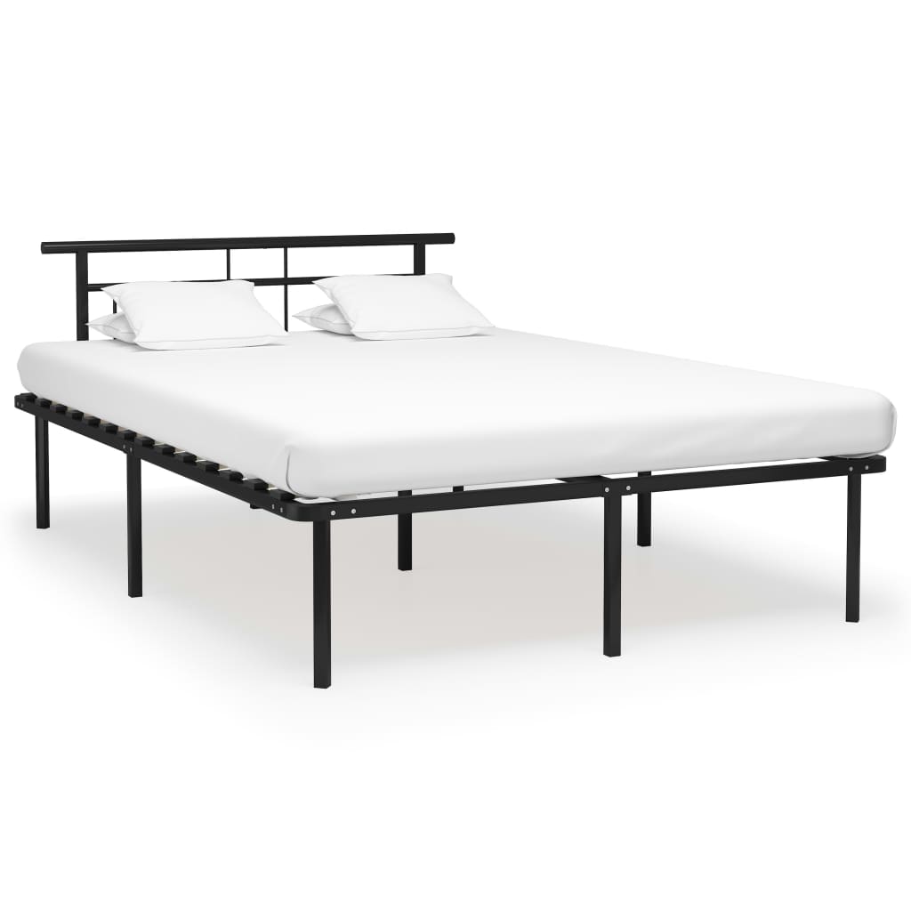 Bedframe metaal zwart 140x200 cm is nu te koop bij PeponiXL, paradijselijk wonen!