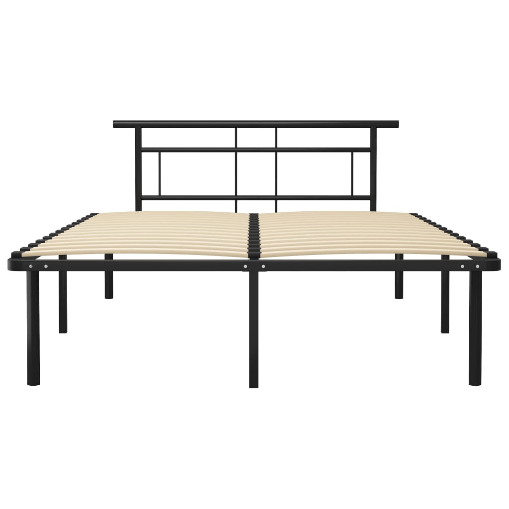 Bedframe metaal zwart 140x200 cm is nu te koop bij PeponiXL, paradijselijk wonen!