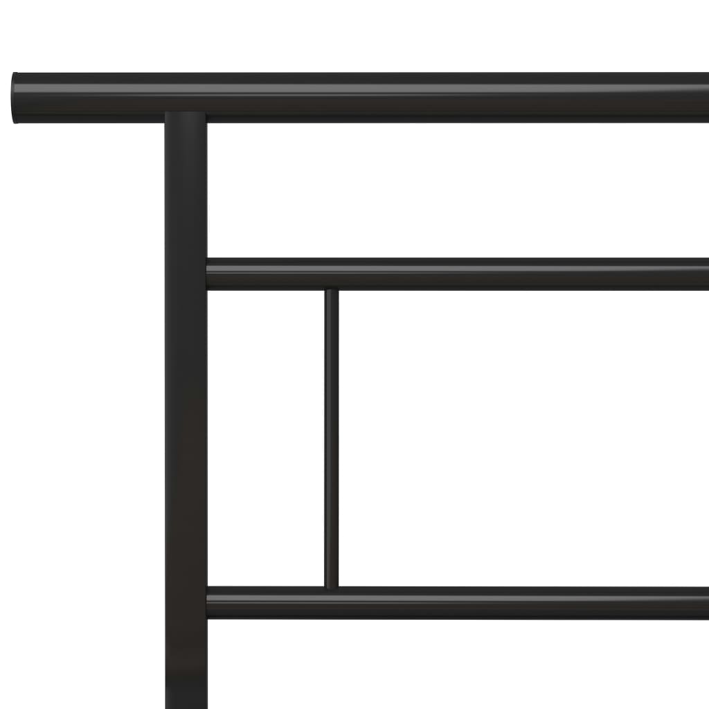 Bedframe metaal zwart 140x200 cm is nu te koop bij PeponiXL, paradijselijk wonen!