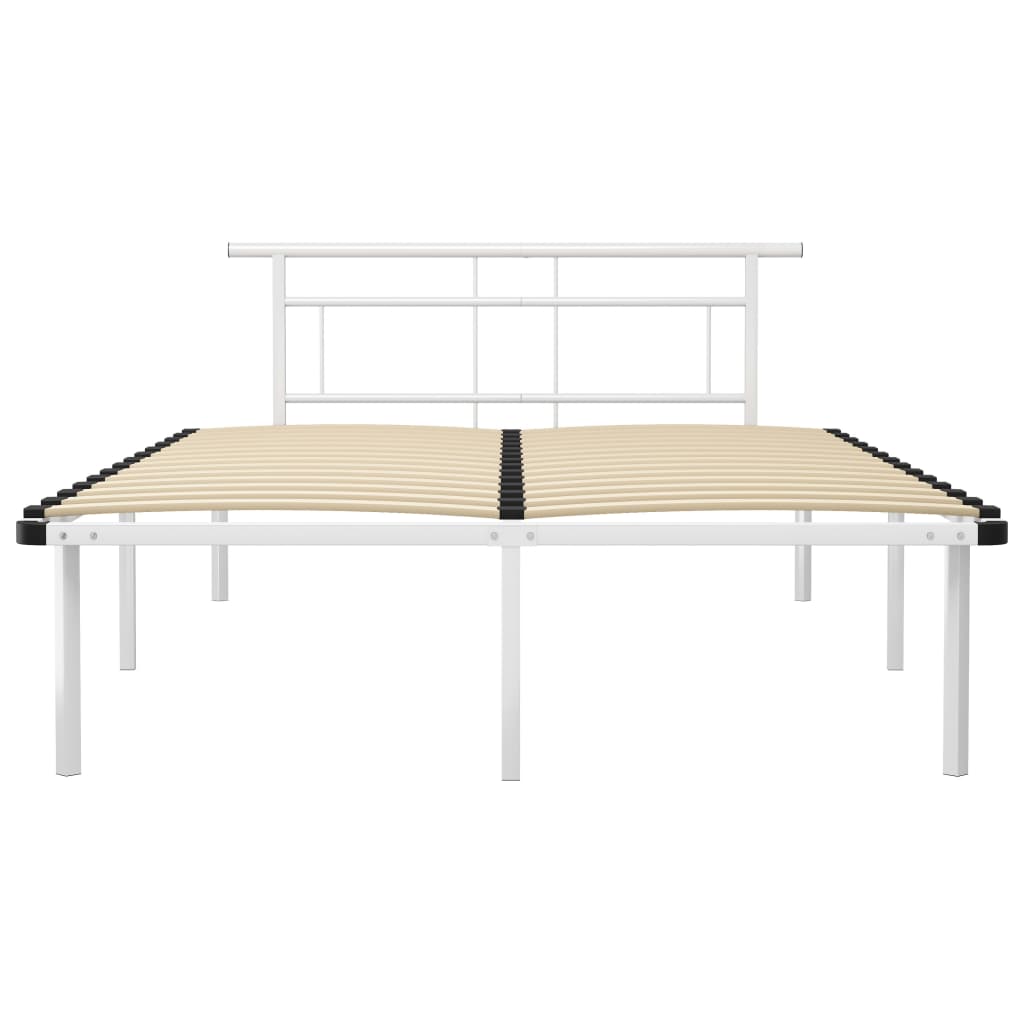 Bedframe metaal wit 140x200 cm is nu te koop bij PeponiXL, paradijselijk wonen!