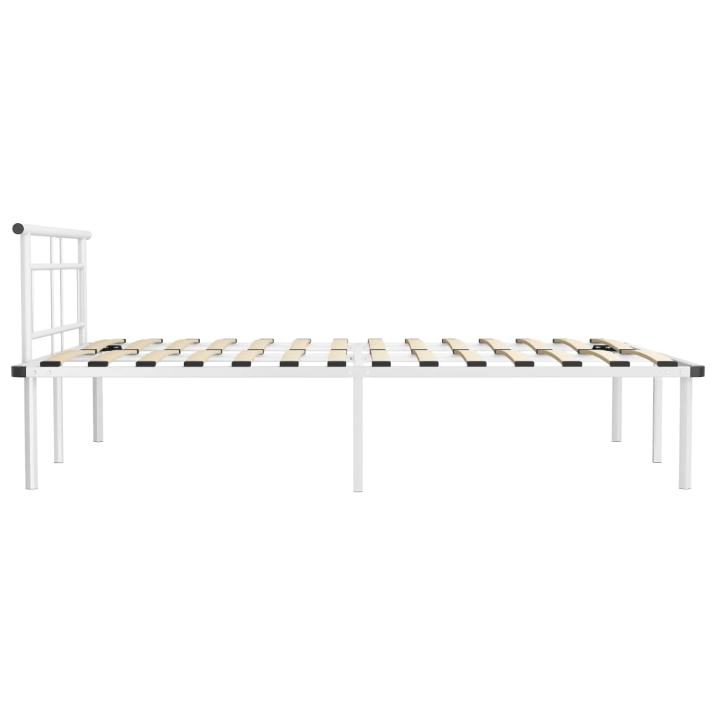 Bedframe metaal wit 140x200 cm is nu te koop bij PeponiXL, paradijselijk wonen!