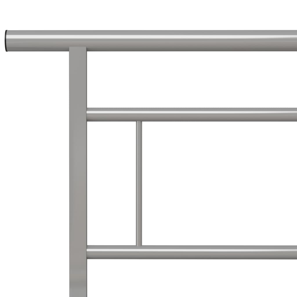 Bedframe zonder matras metaal grijs 140x200 cm is nu te koop bij PeponiXL, paradijselijk wonen!