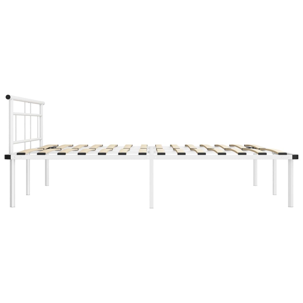 Bedframe metaal wit 180x200 cm is nu te koop bij PeponiXL, paradijselijk wonen!