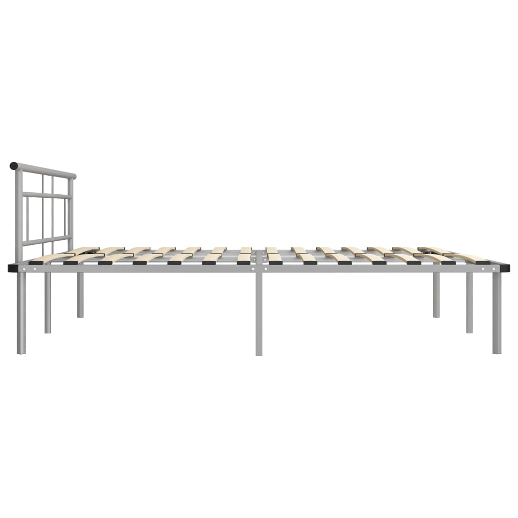 Bedframe metaal grijs 200x200 cm is nu te koop bij PeponiXL, paradijselijk wonen!