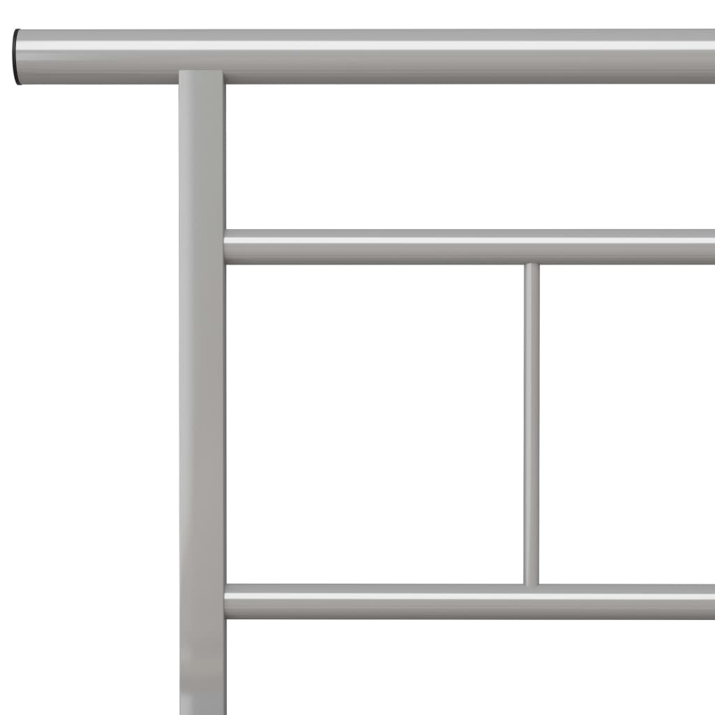 Bedframe metaal grijs 200x200 cm is nu te koop bij PeponiXL, paradijselijk wonen!