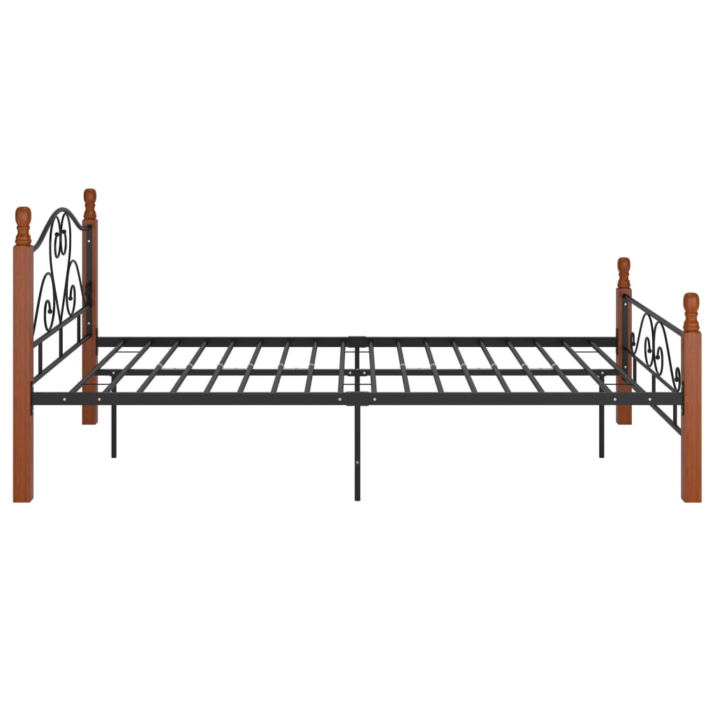 Bedframe metaal zwart 120x200 cm is nu te koop bij PeponiXL, paradijselijk wonen!