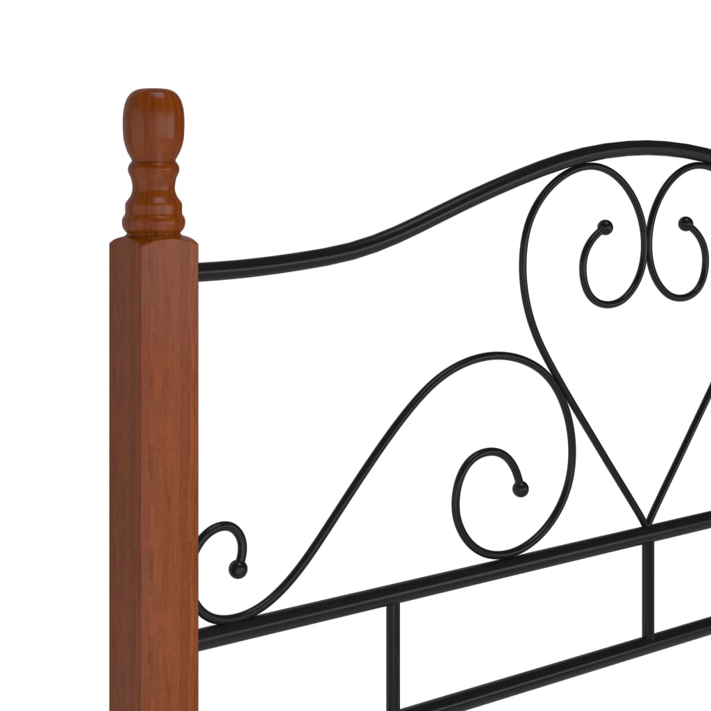 Bedframe metaal zwart 120x200 cm is nu te koop bij PeponiXL, paradijselijk wonen!