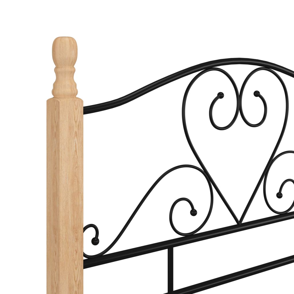 Bedframe metaal zwart 90x200 cm is nu te koop bij PeponiXL, paradijselijk wonen!